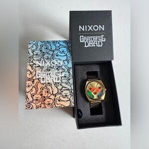 Nixon Grateful Dead Time Teller Gold Watch Limited Edition New With Box